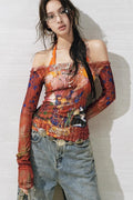 Floral One-Shoulder Base Layer