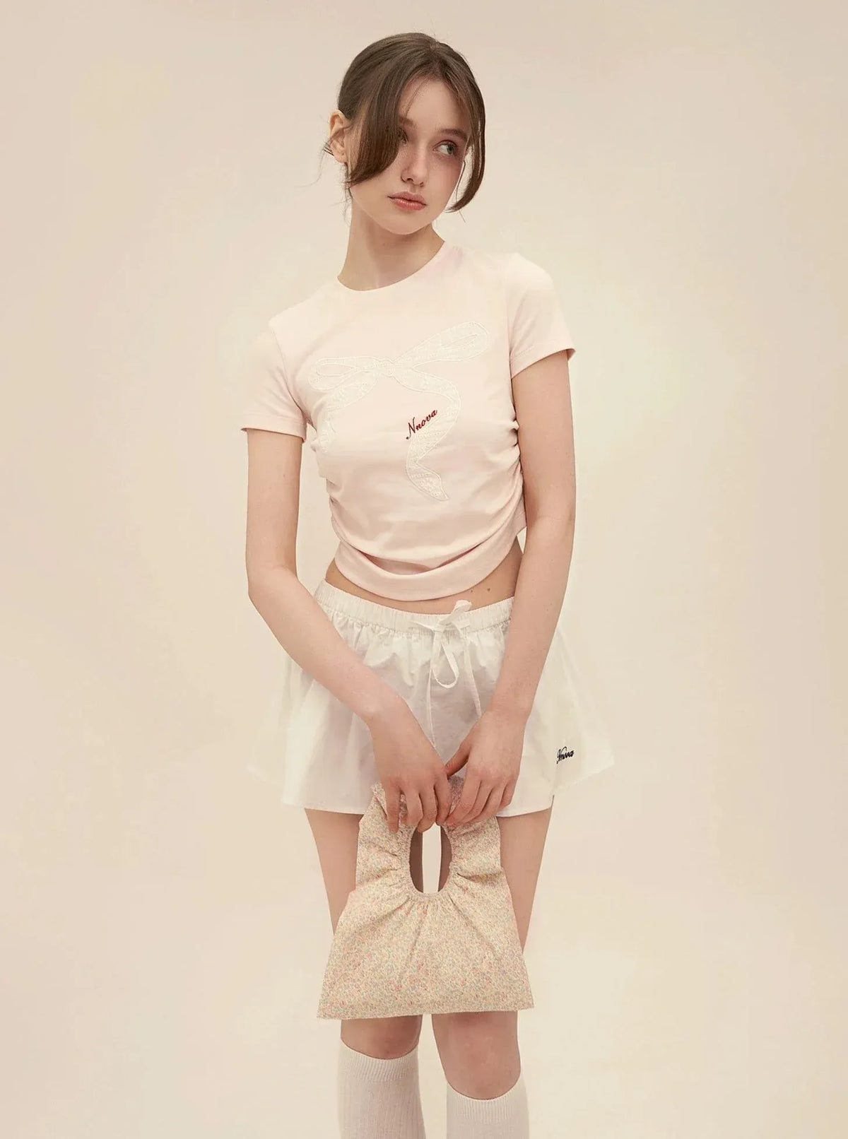 Retro Lace Patch Crop Set-Up