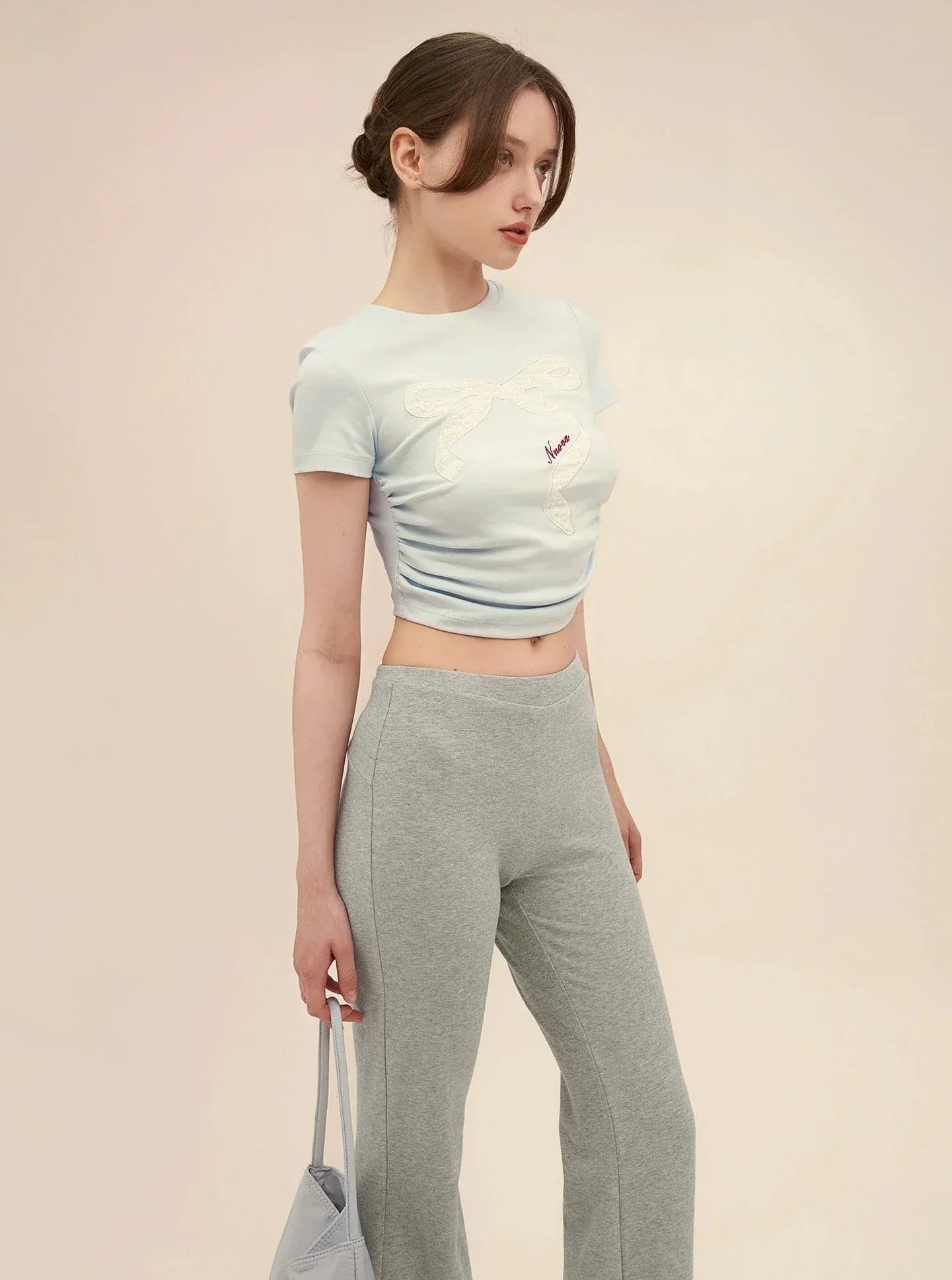 Retro Lace Patch Crop Set-Up