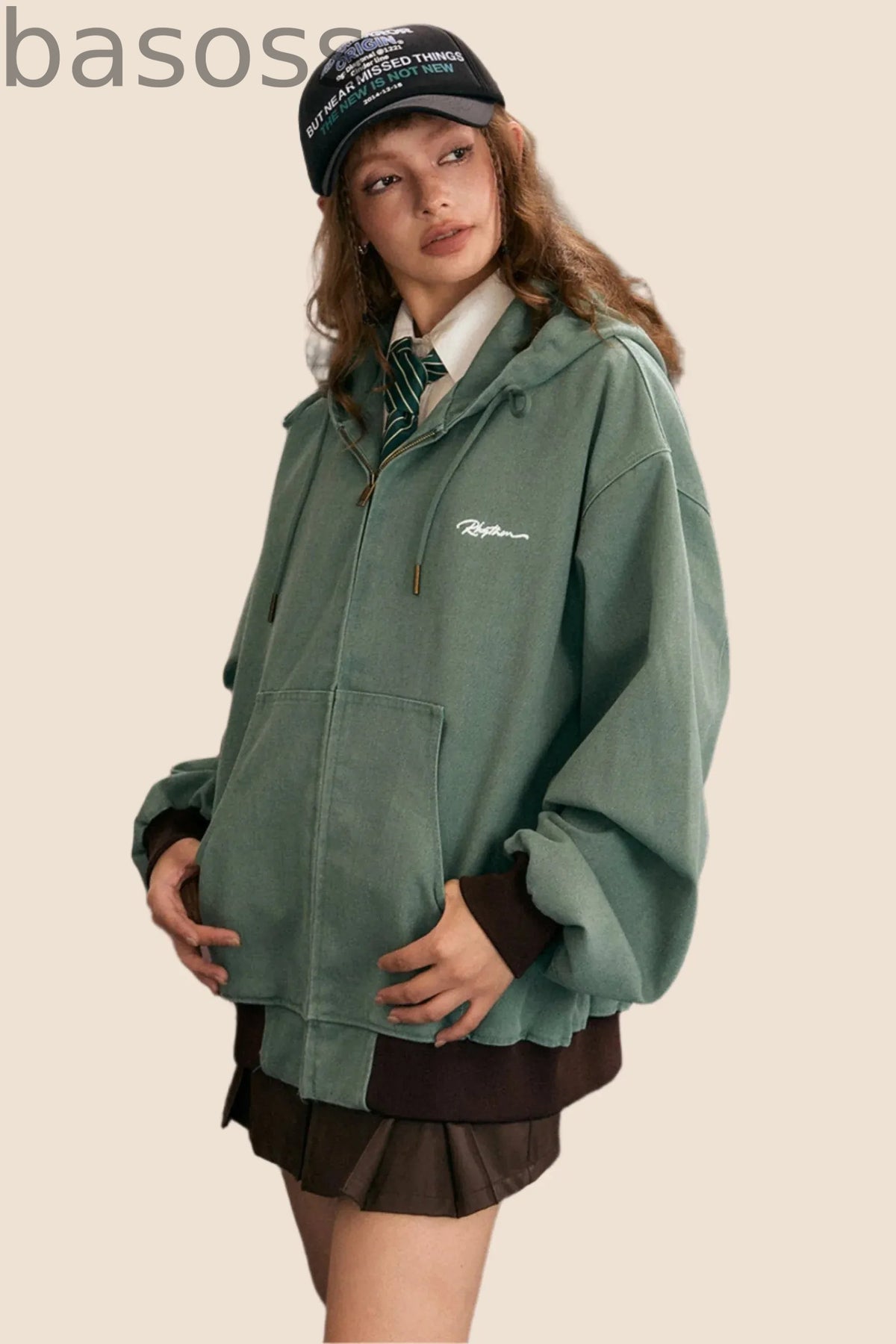 Hooded Retro Distressed Jacket