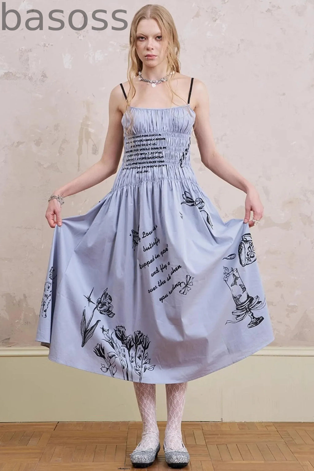 Waist Maxi Dress