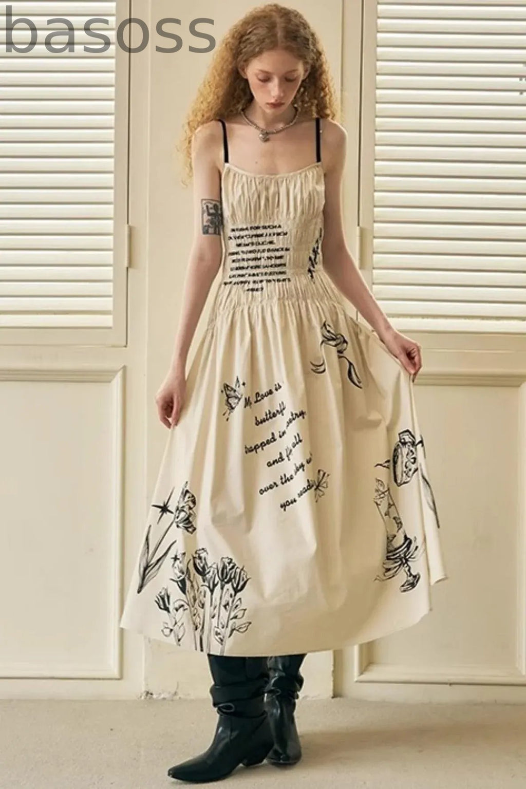 Waist Maxi Dress