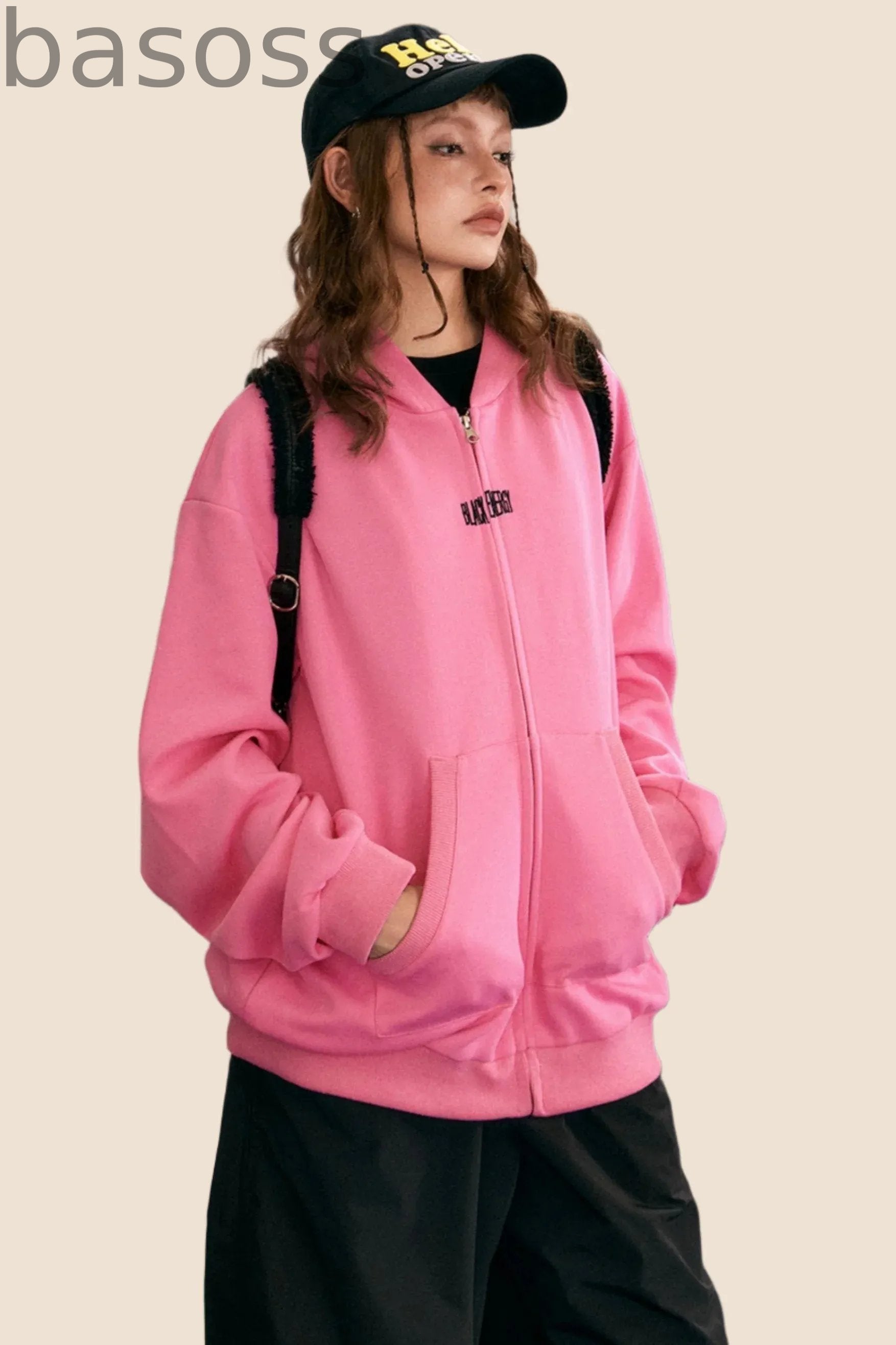 Dopamine Yellow Zipper Sweatshirt Jacket
