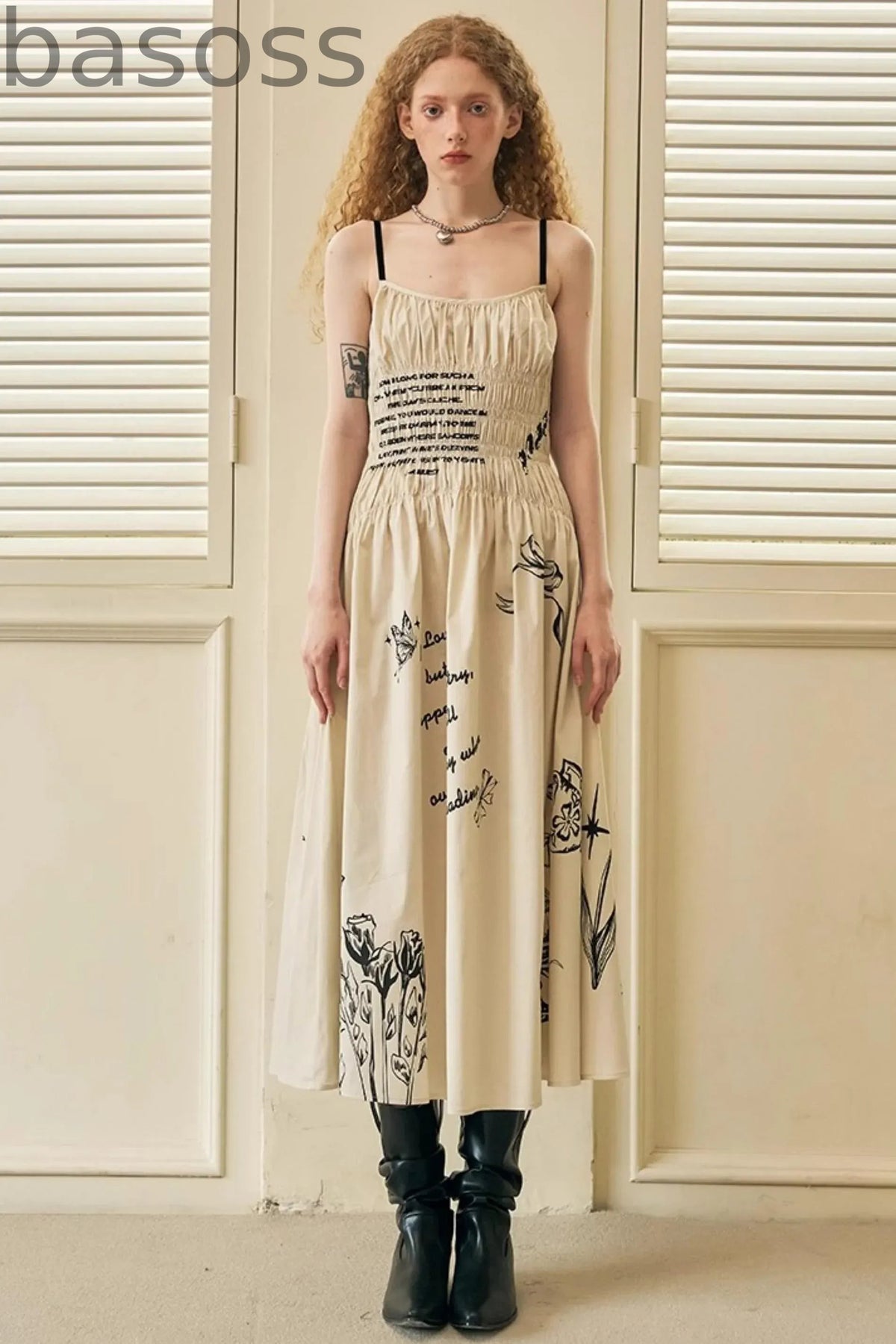 Waist Maxi Dress