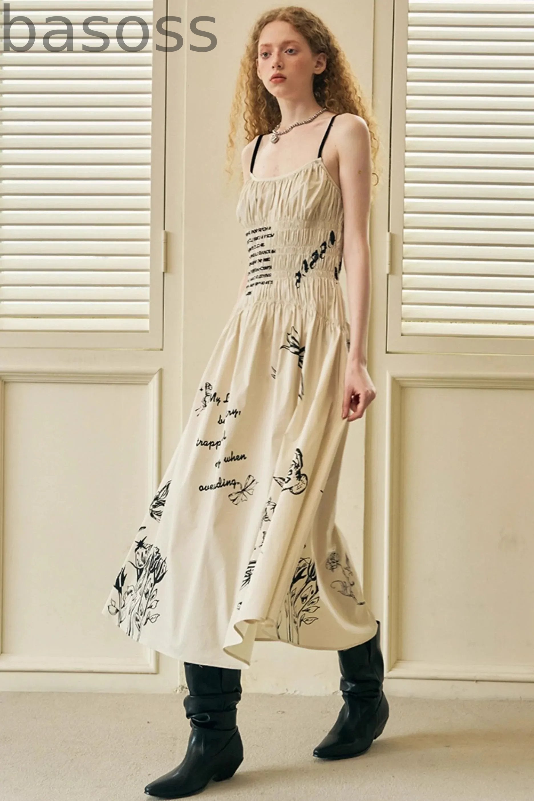 Waist Maxi Dress
