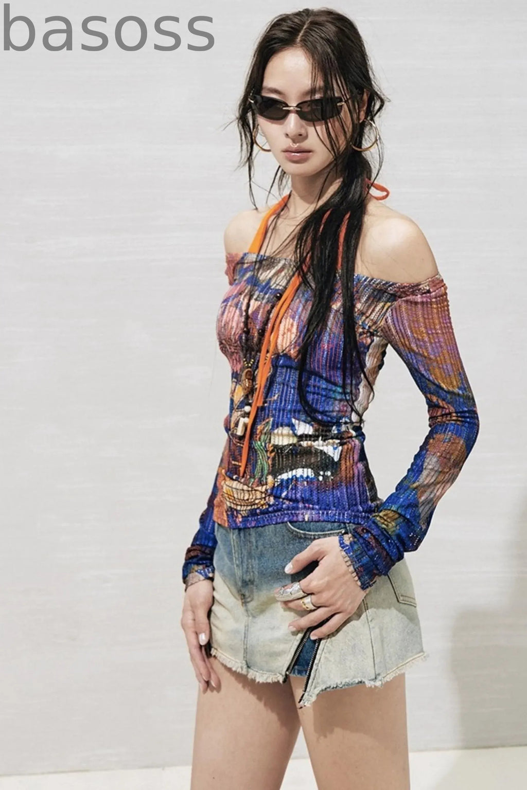 Floral One-Shoulder Base Layer