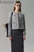 Small Fragrance Pearl Beaded Jacket
