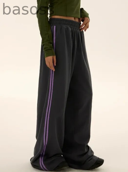 Double Line Loose Sports Pants