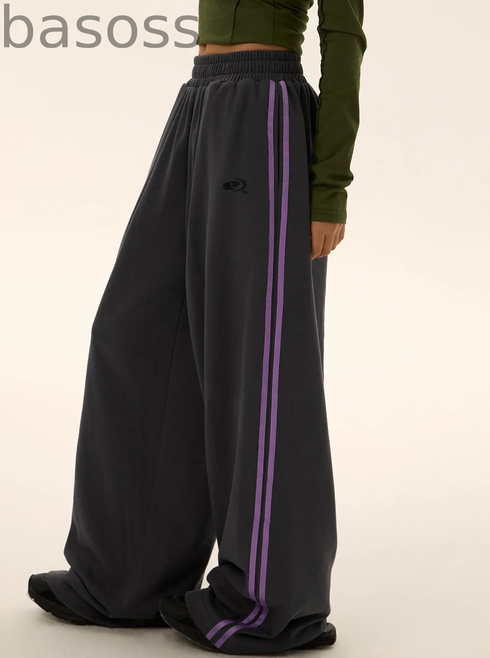 Double Line Loose Sports Pants