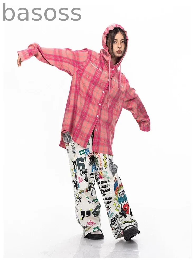 Graffiti Art Print Tube Straight Pants