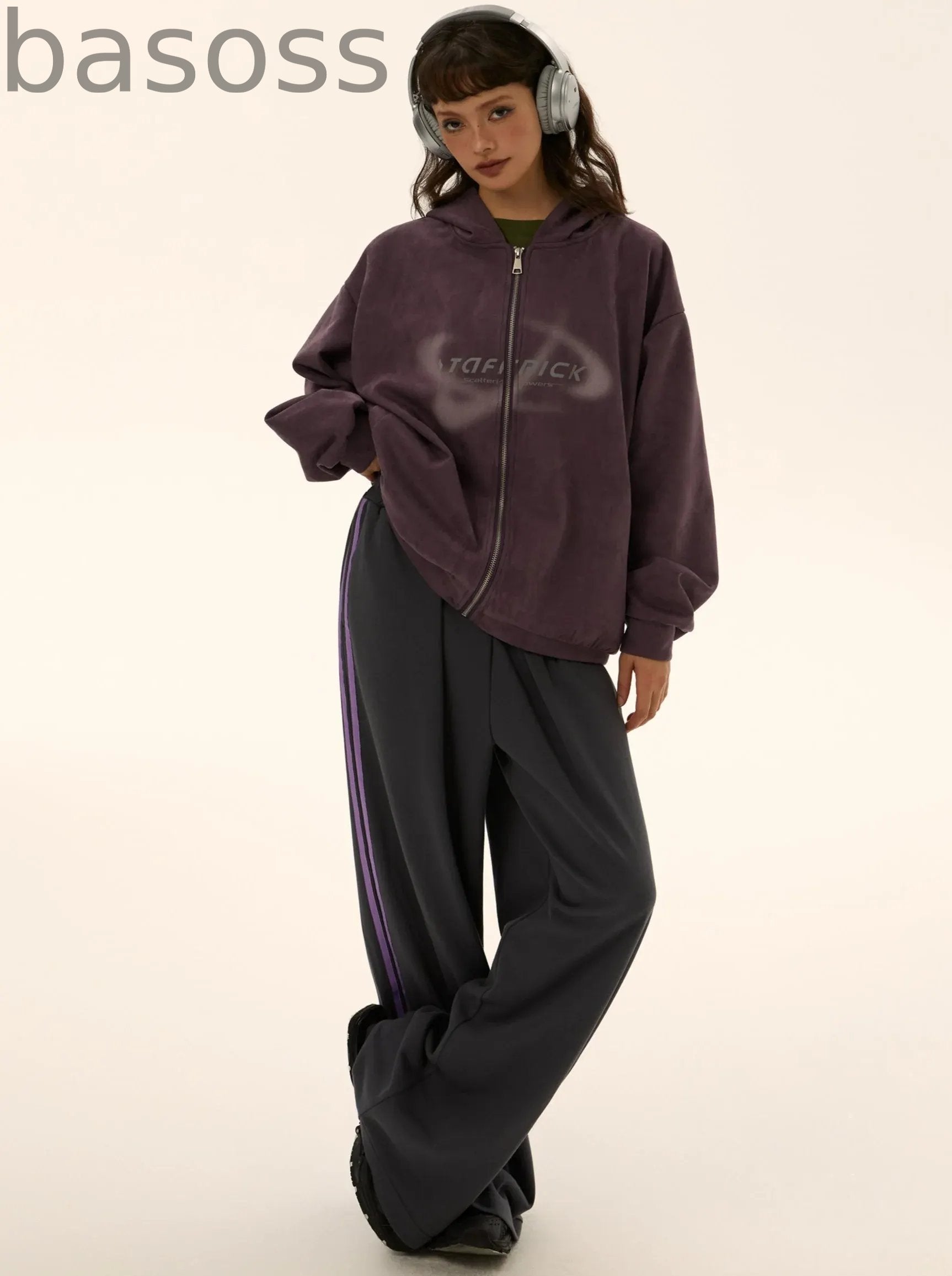 Double Line Loose Sports Pants