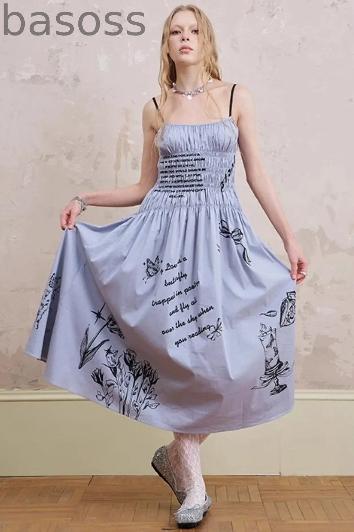 Waist Maxi Dress