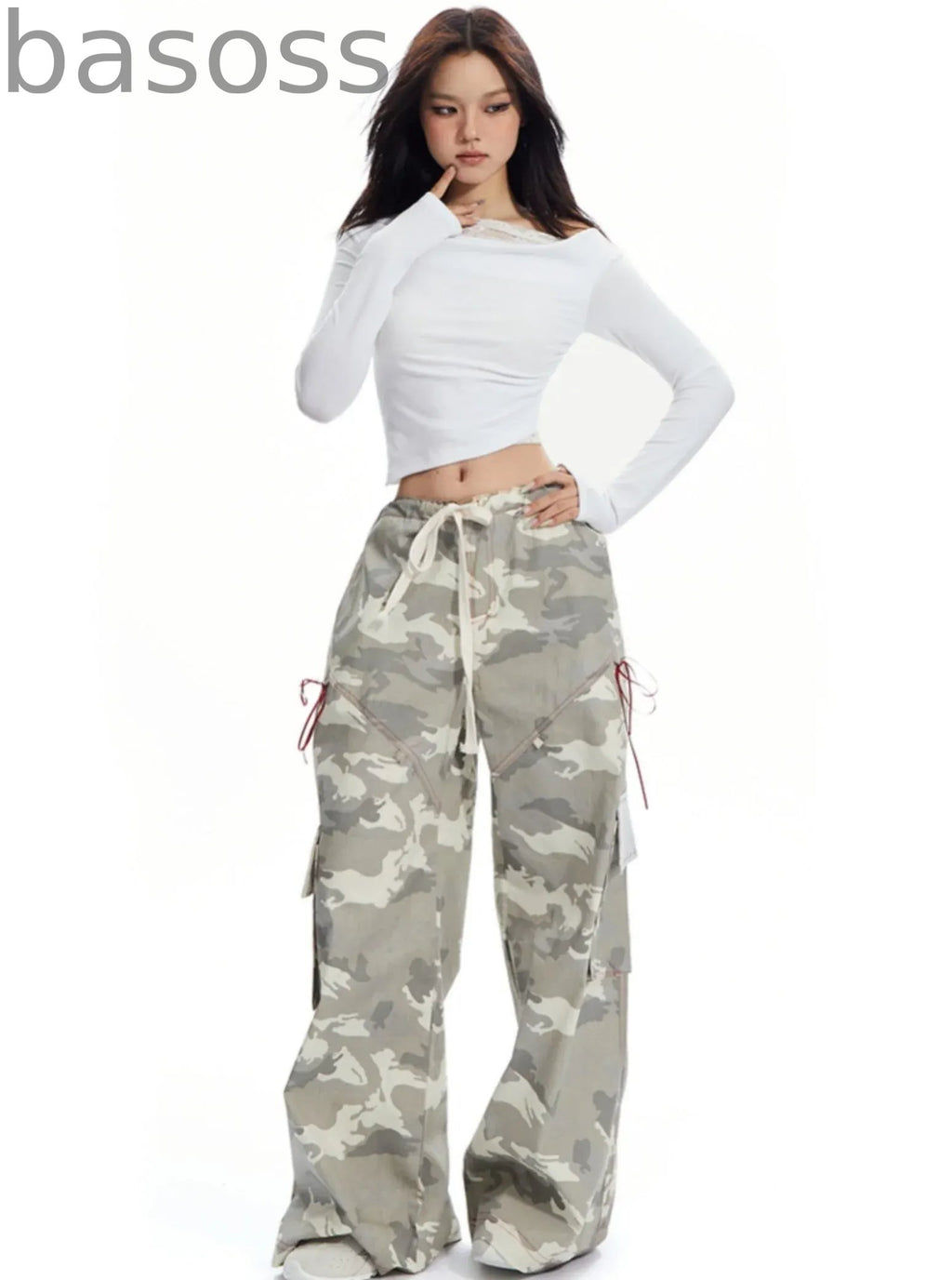 American Vintage Print Cargo Pants