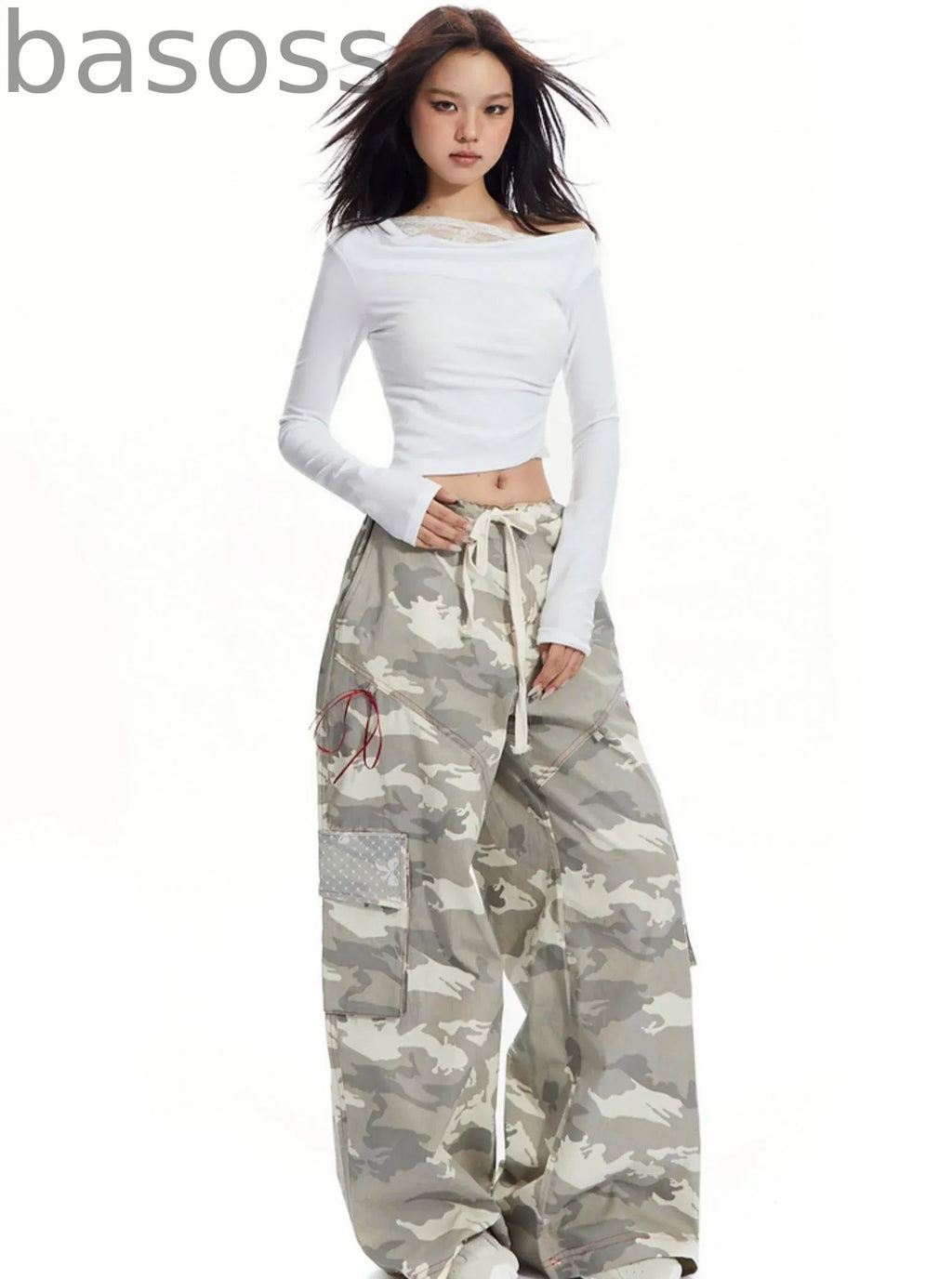 American Vintage Print Cargo Pants