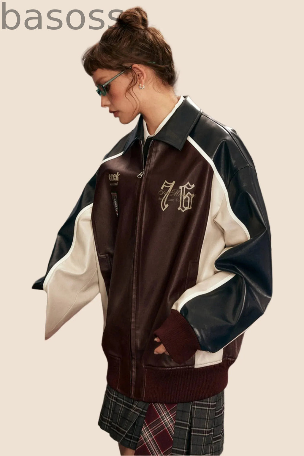 Vintage Dropped Sleeve Biker Jacket