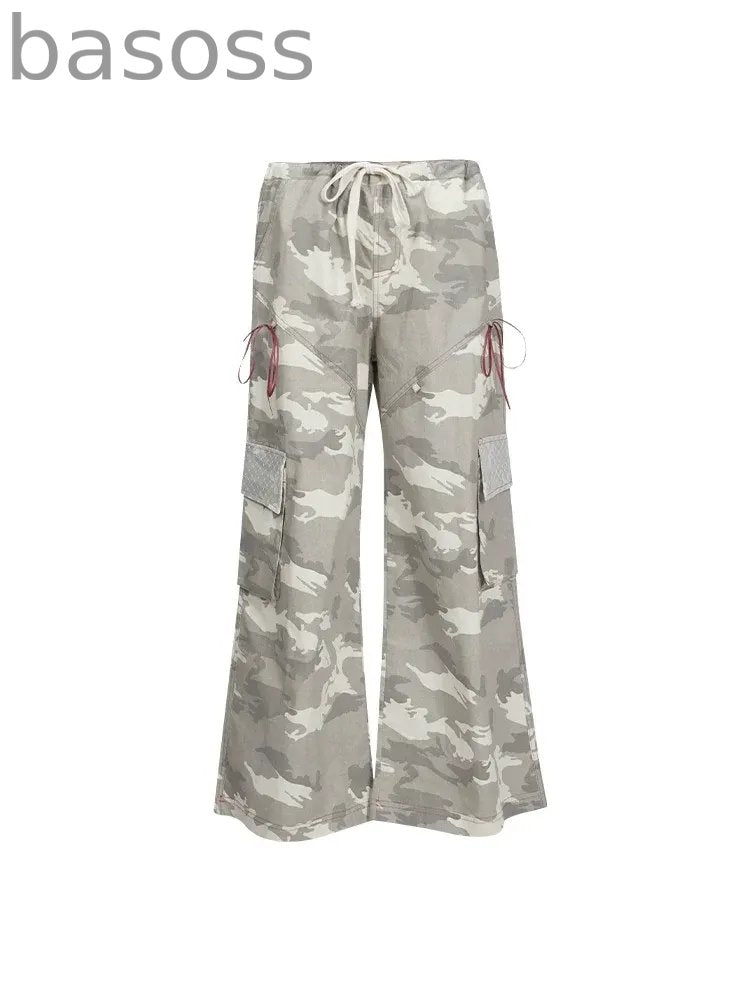 American Vintage Print Cargo Pants