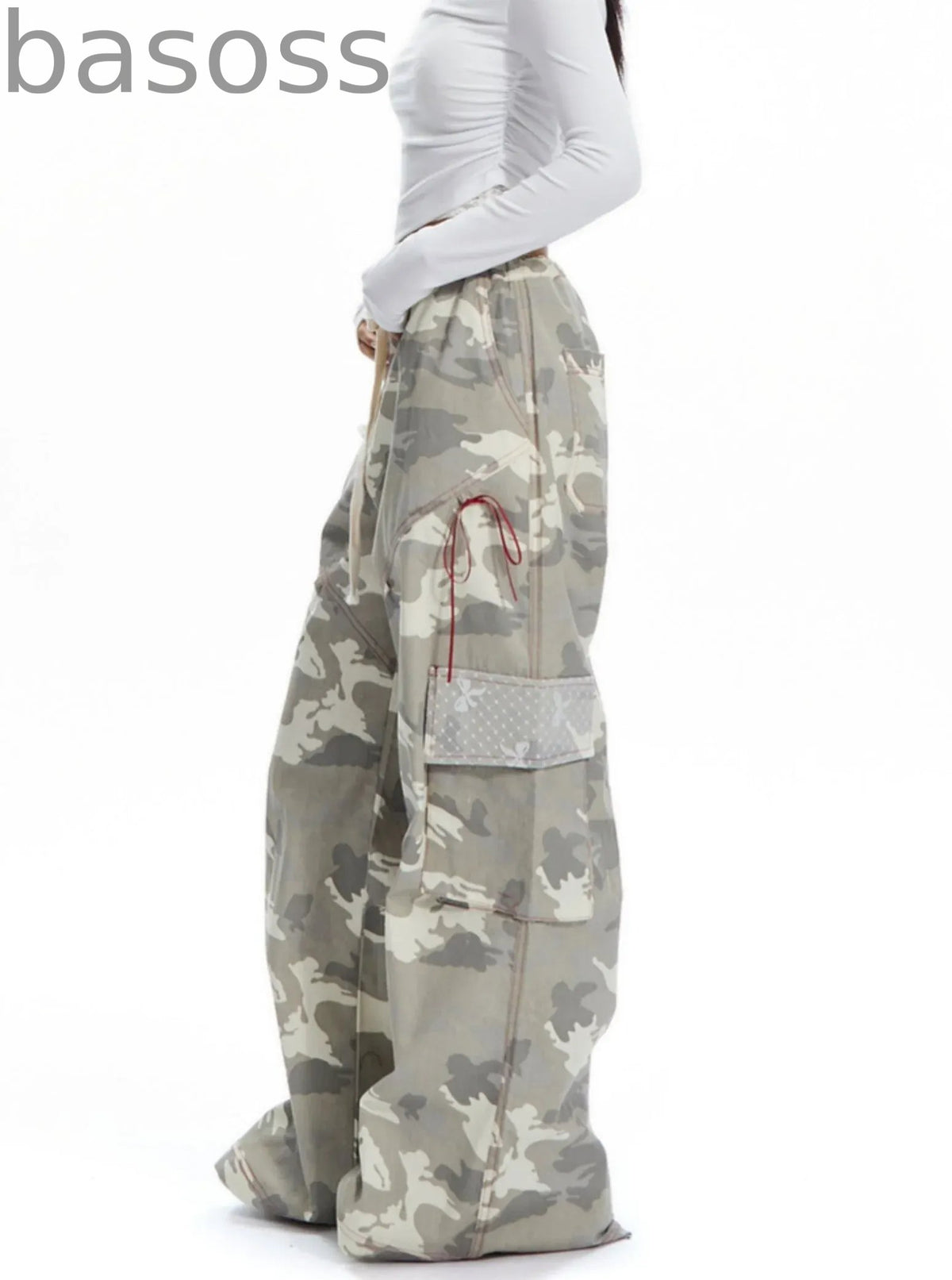 American Vintage Print Cargo Pants