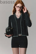 Miu Sense Knitted Cardigan Set-Up