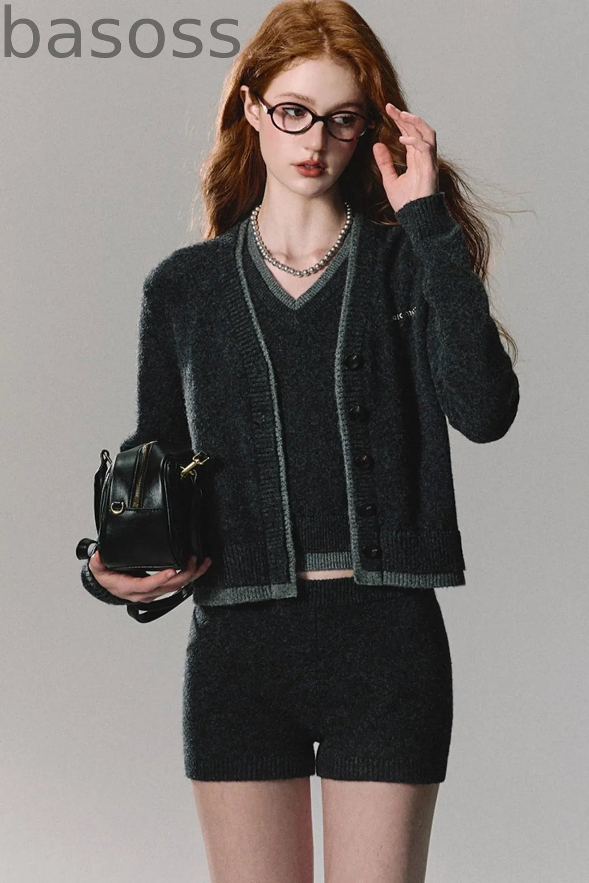 Miu Sense Knitted Cardigan Set-Up