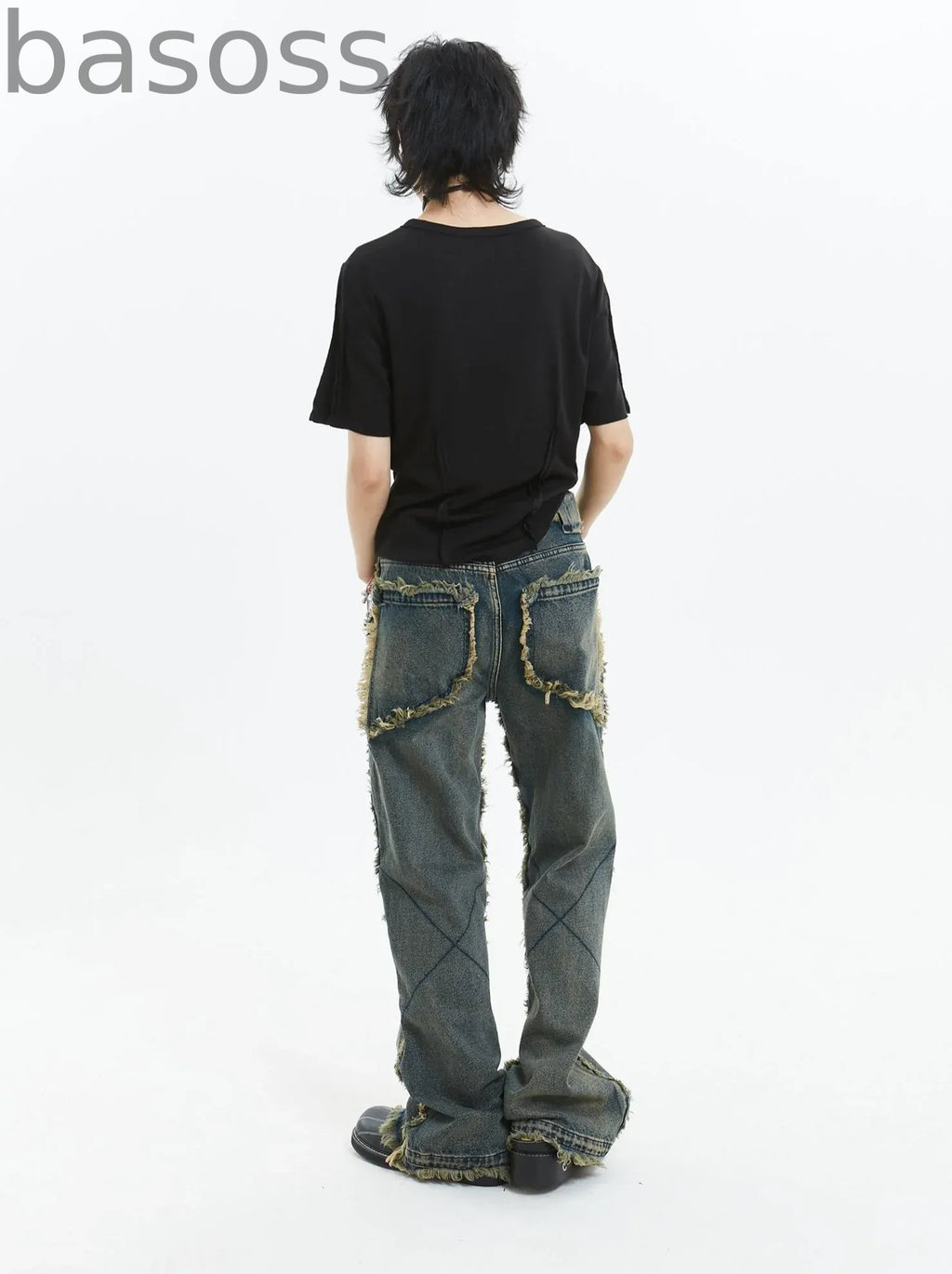 American Retro Fringe Straight Denim