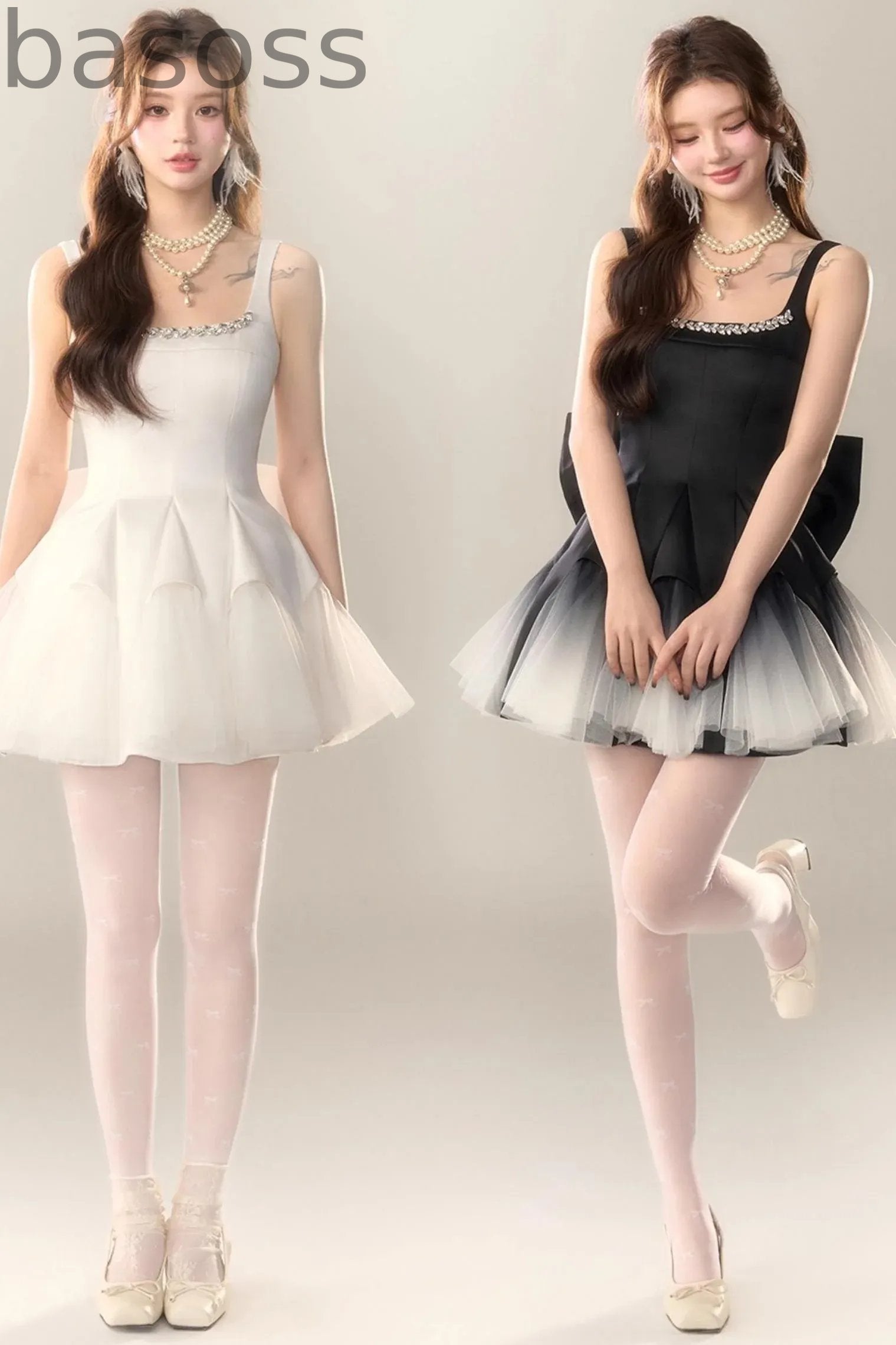 Swan Dance Mesh Panelled Slip Dress