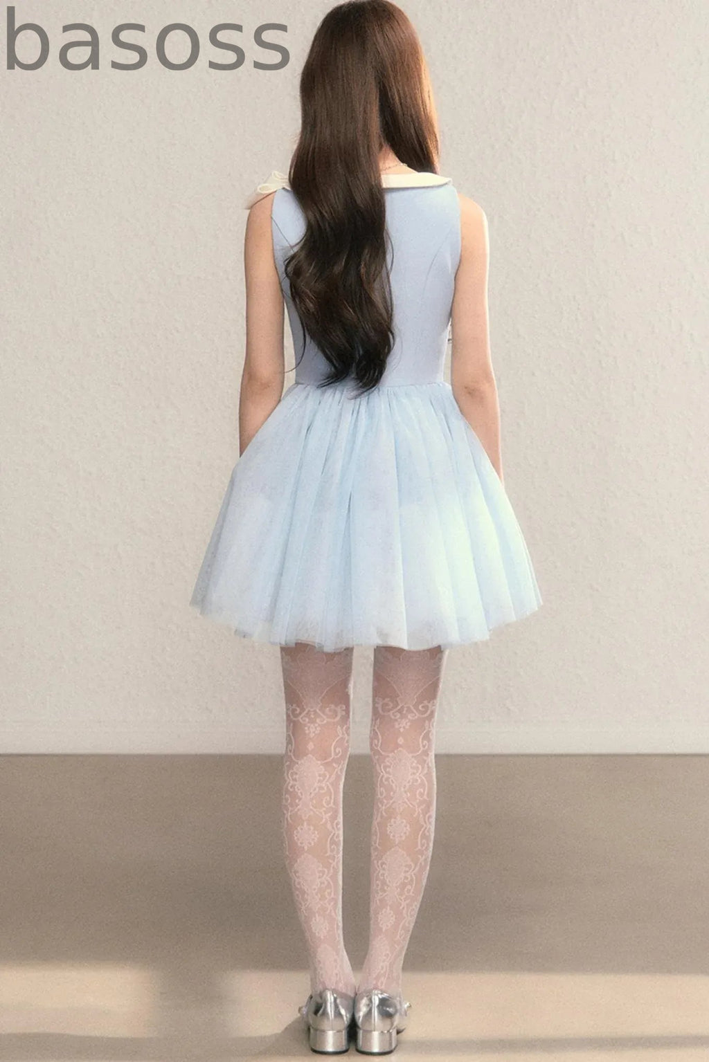 Blue Cinderella Mesh Princess Dress