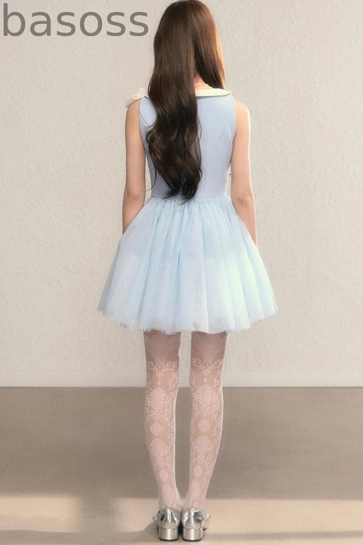 Blue Cinderella Mesh Princess Dress
