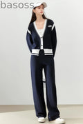 Fashion Casual Wool Knitwear Two-Piece Set