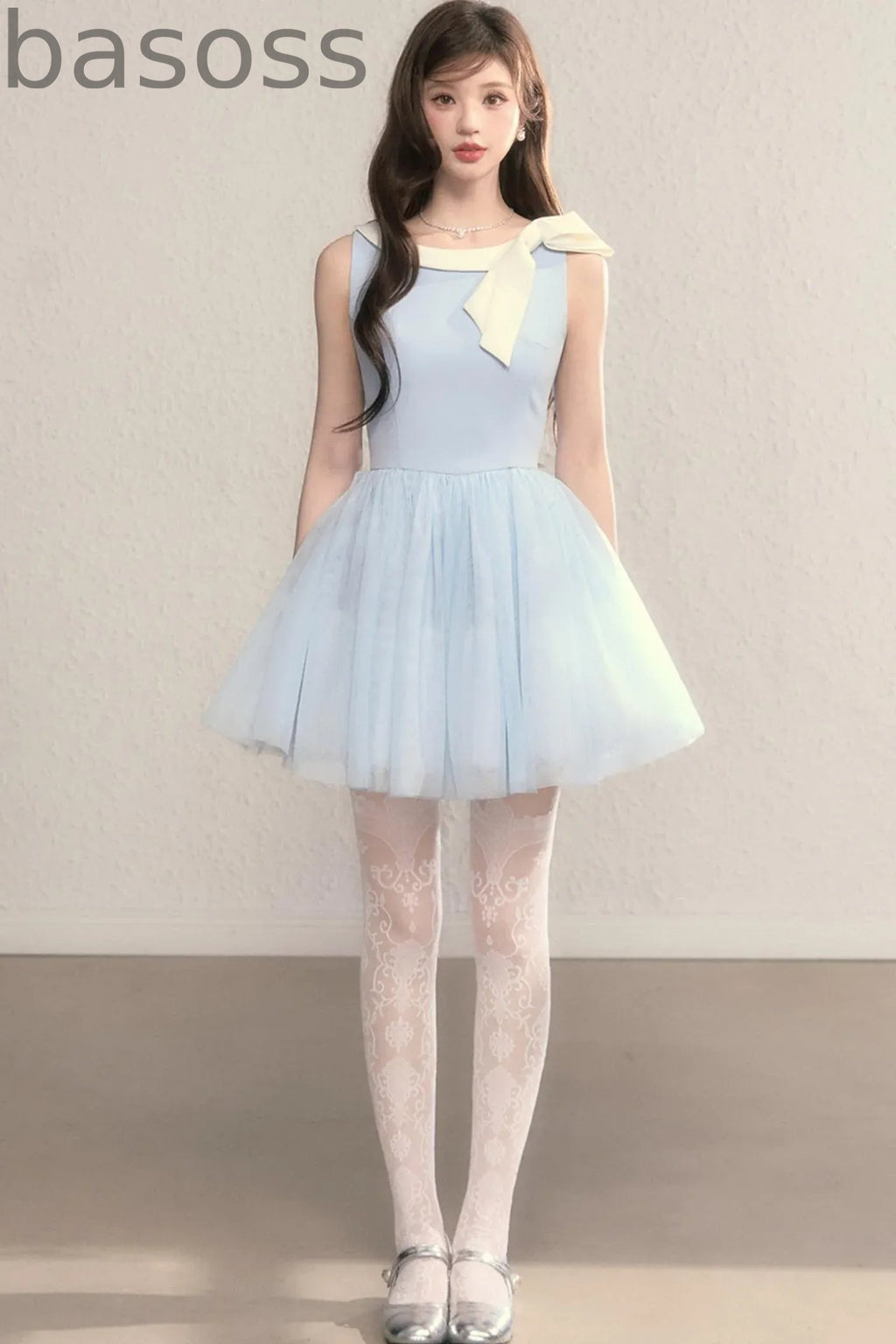 Blue Cinderella Mesh Princess Dress