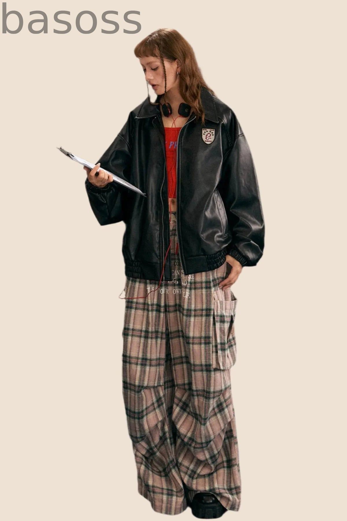 American Retro PU Biker Jacket