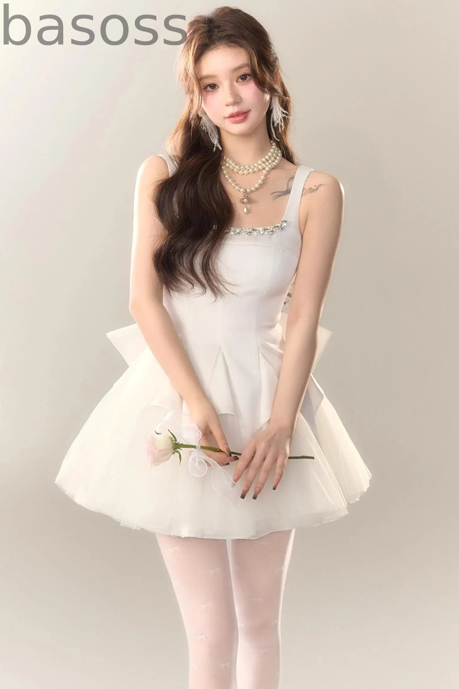 Swan Dance Mesh Panelled Slip Dress
