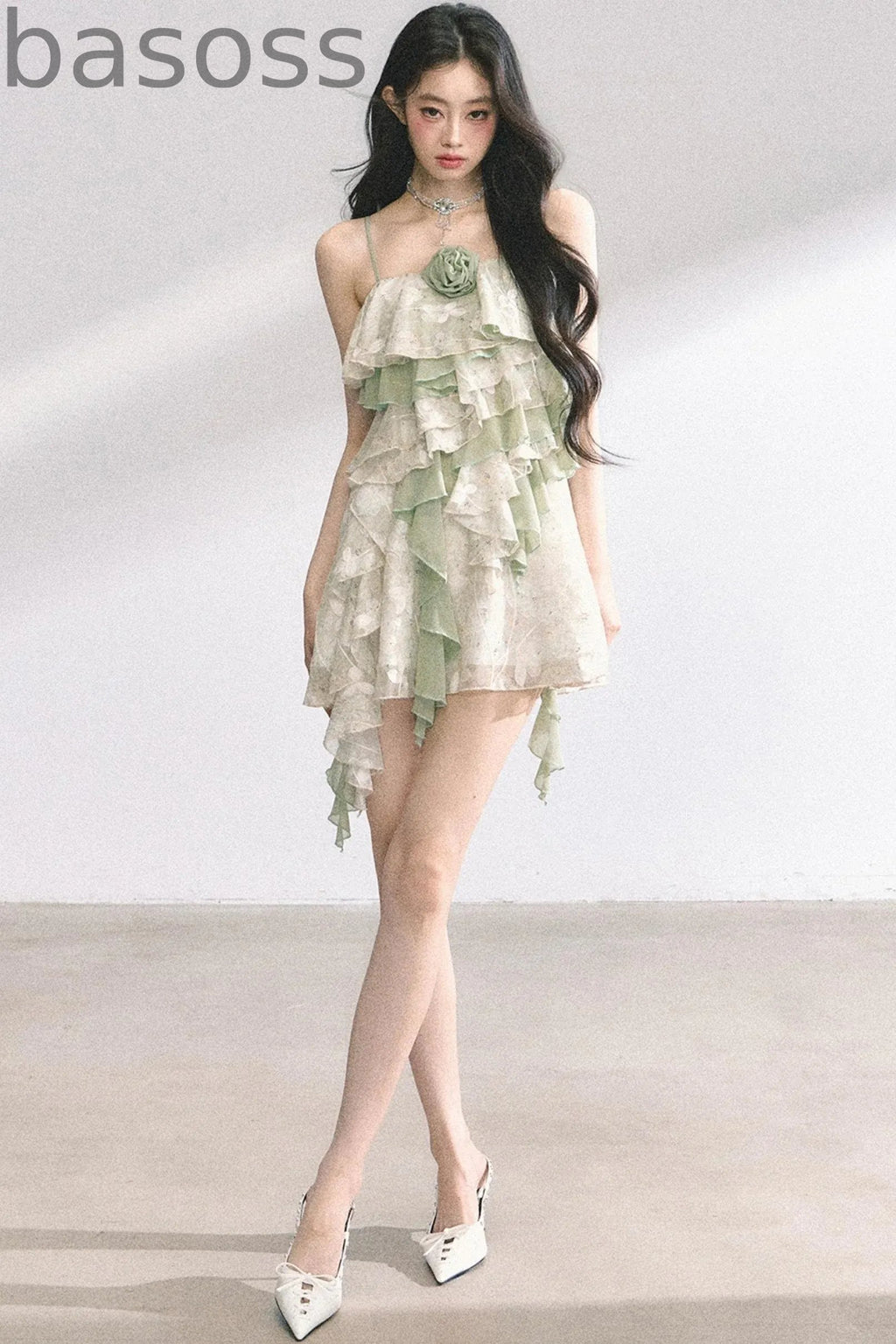 One-Shoulder Lace Dress