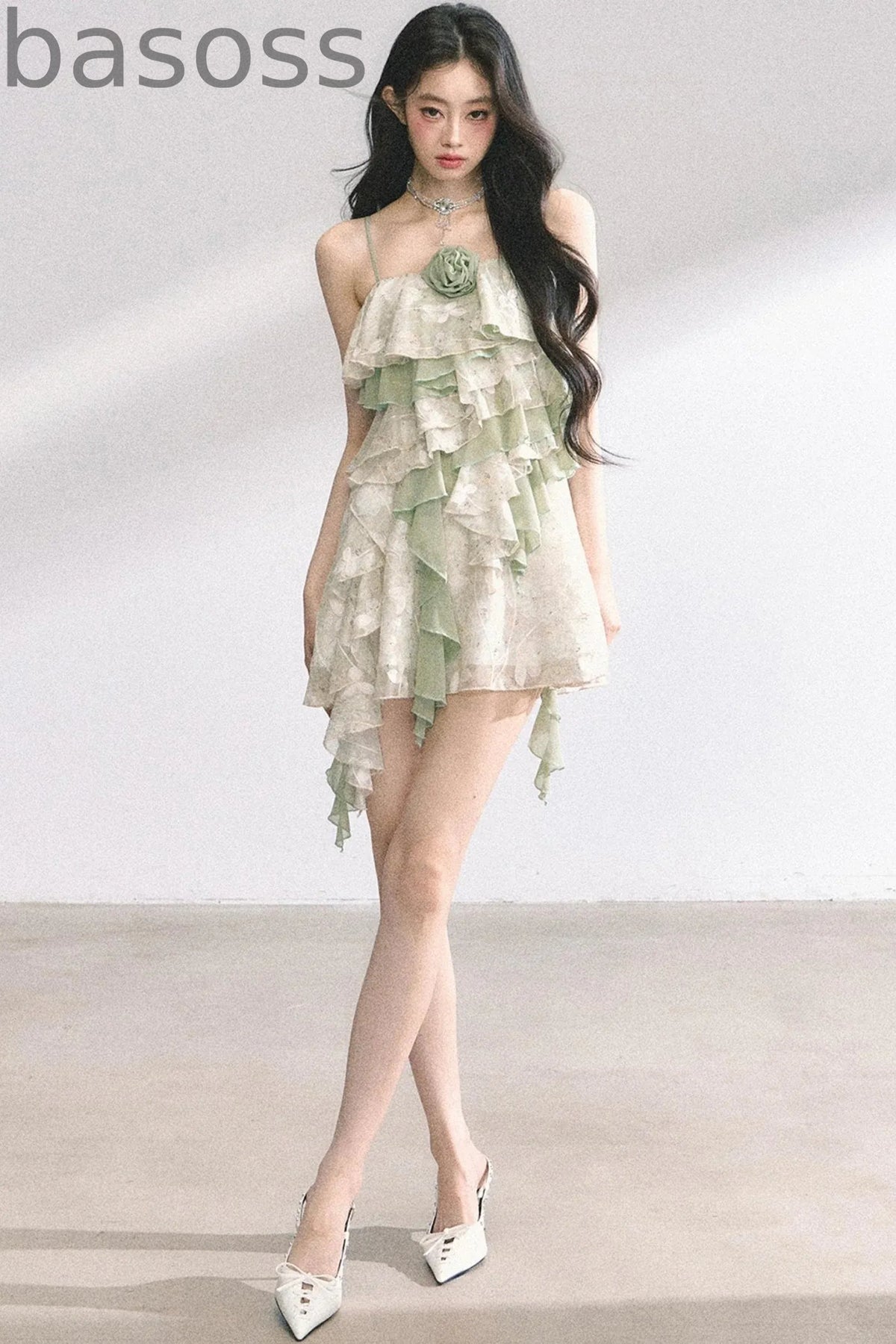 One-Shoulder Lace Dress