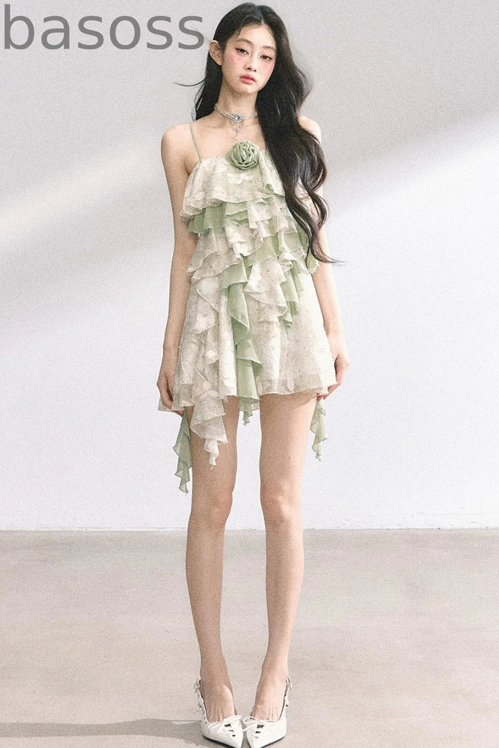One-Shoulder Lace Dress