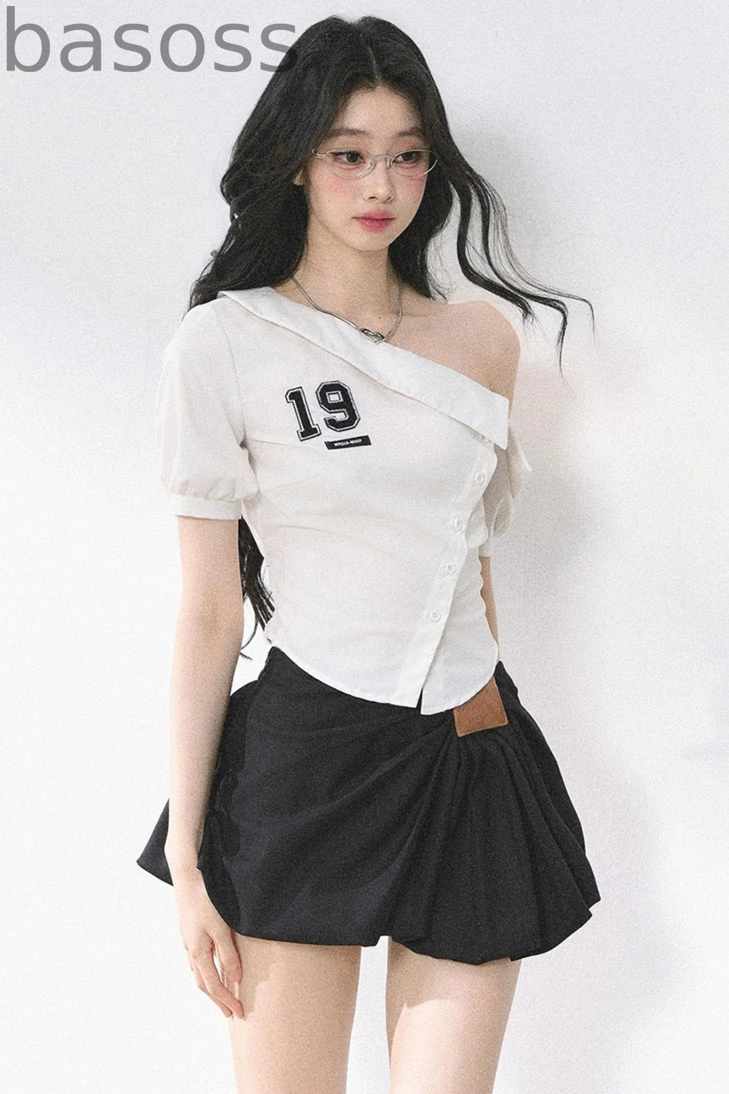 Pink Off Shoulder Stripe T-Shirt