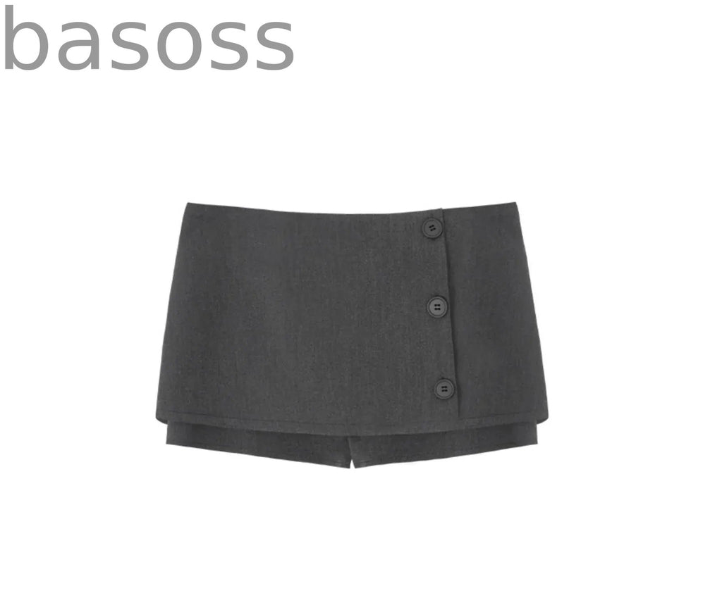 Halter Button Skirt