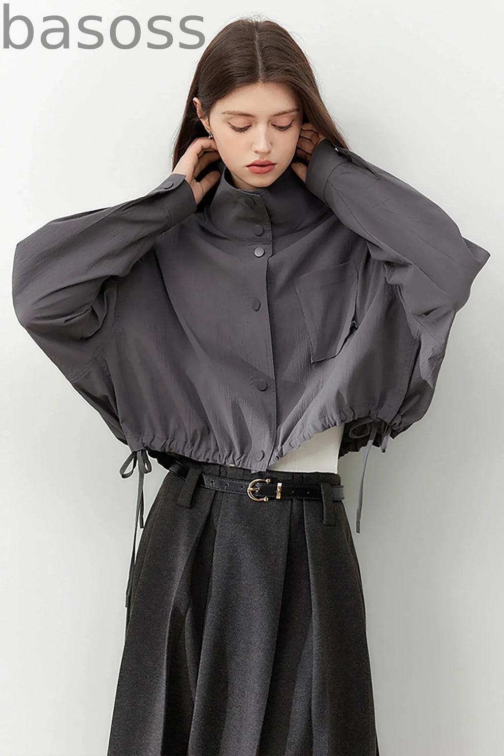 Collar Short Trench Coat