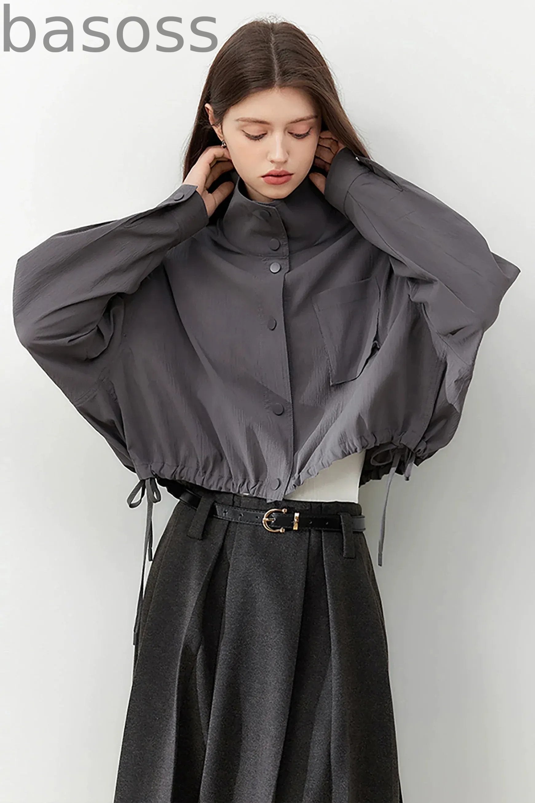Collar Short Trench Coat