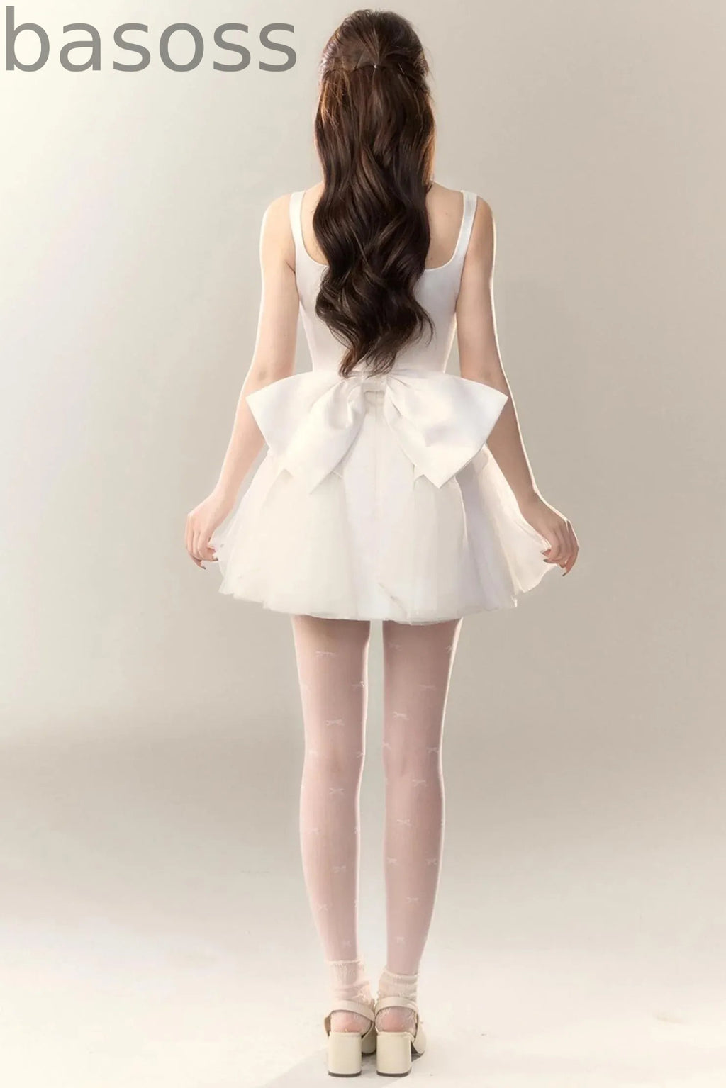 Swan Dance Mesh Panelled Slip Dress