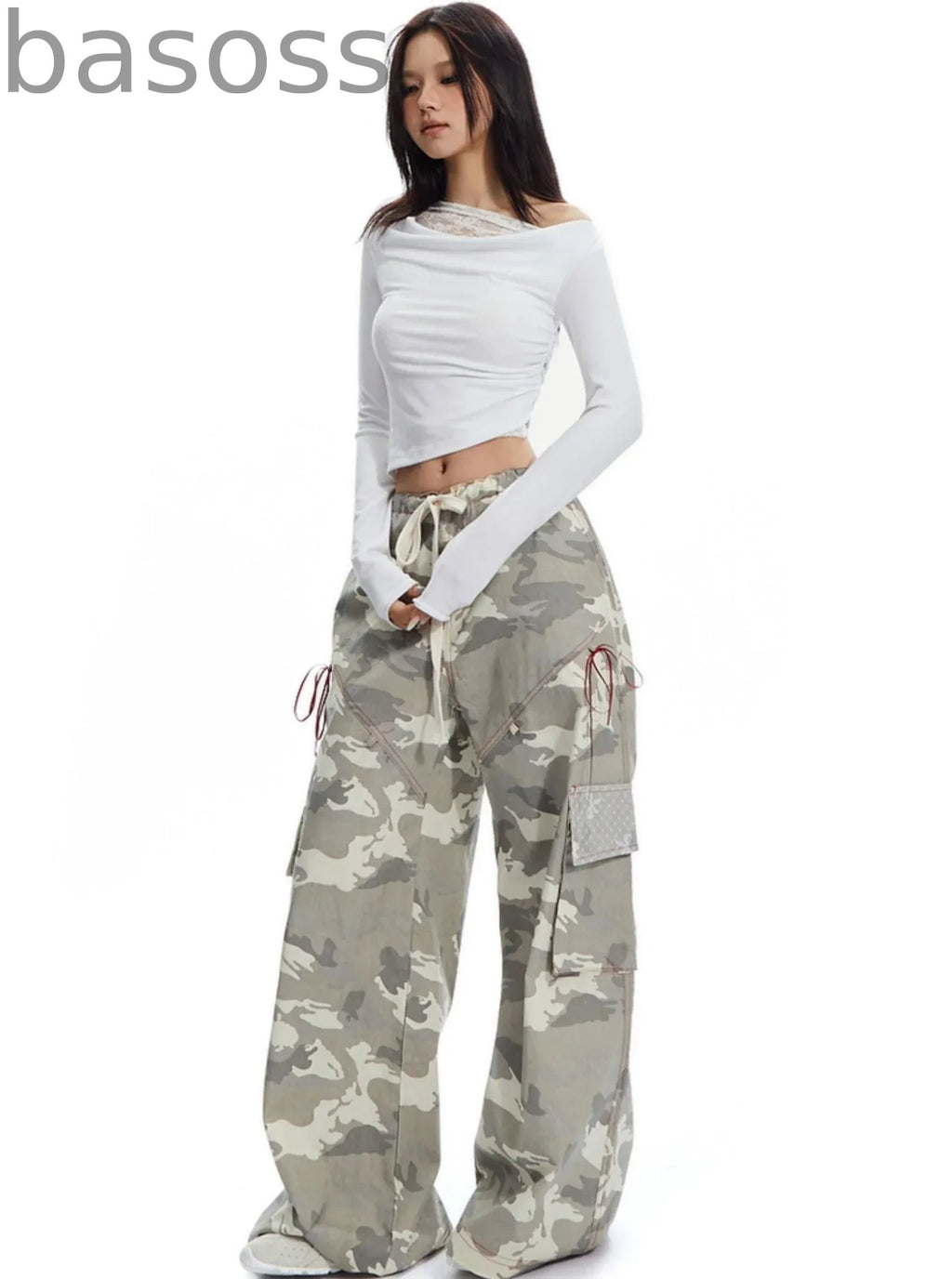 American Vintage Print Cargo Pants
