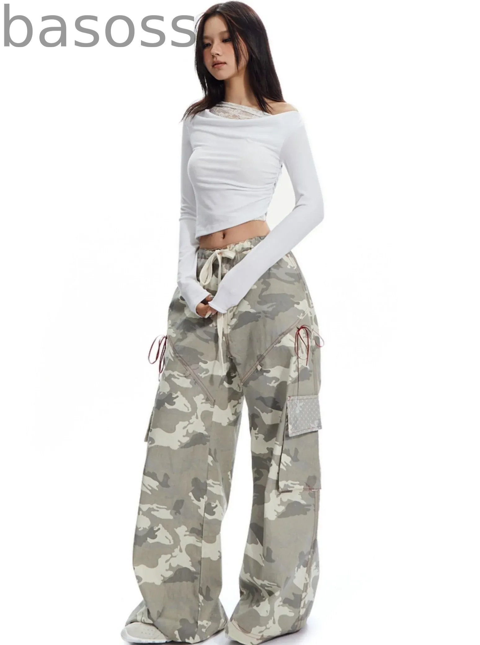 American Vintage Print Cargo Pants
