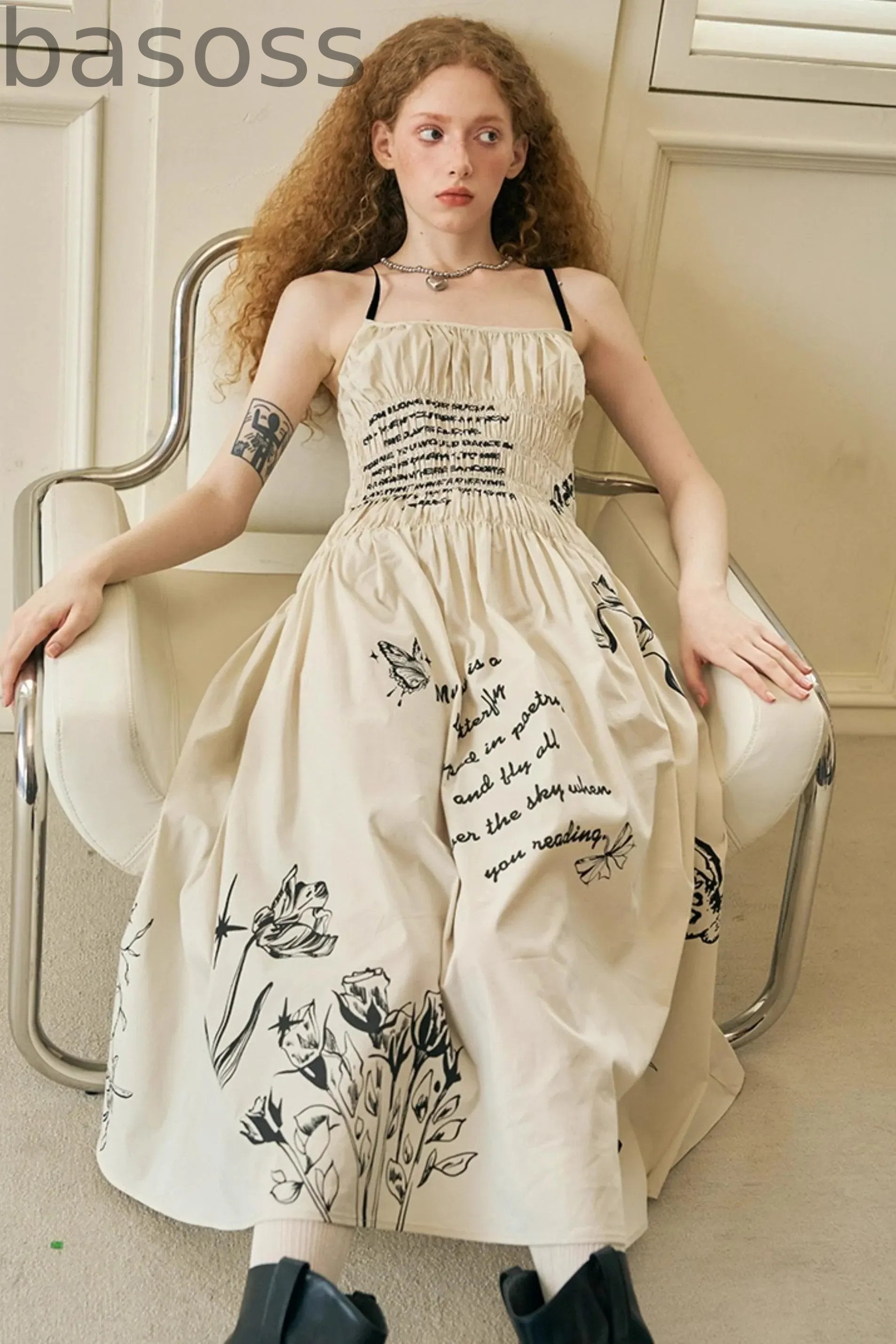 Waist Maxi Dress