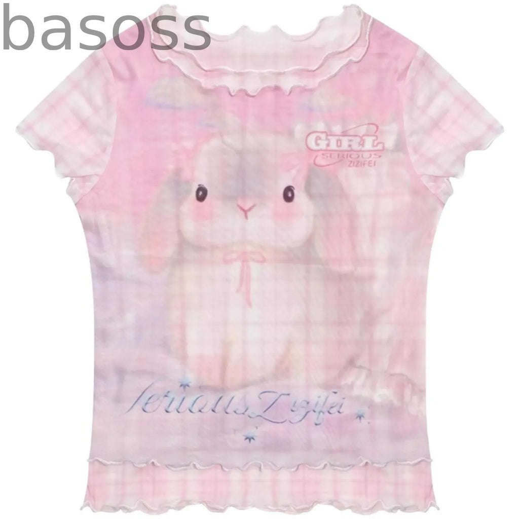 Summer Plaid Mesh Tee