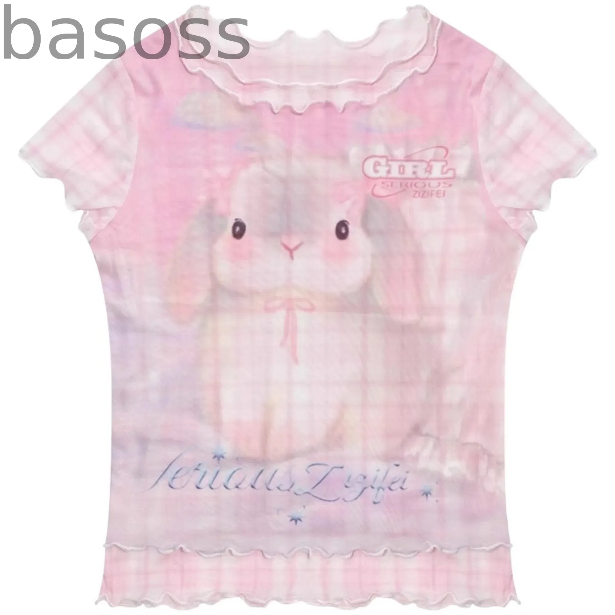 Summer Plaid Mesh Tee