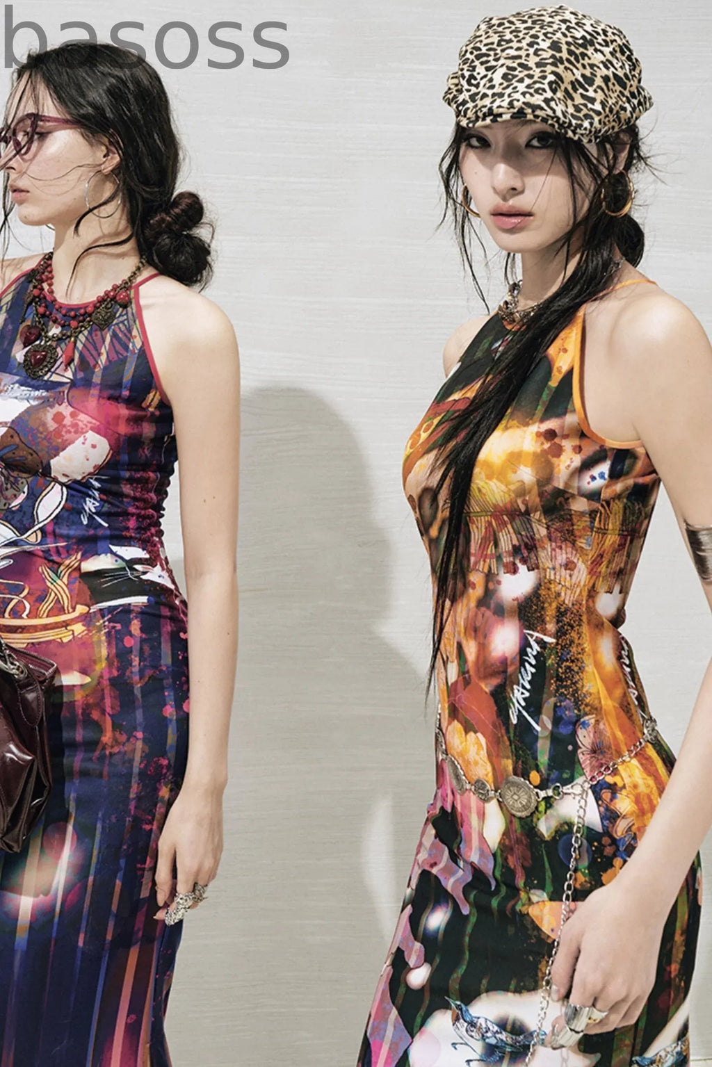Botanical Slit Dress