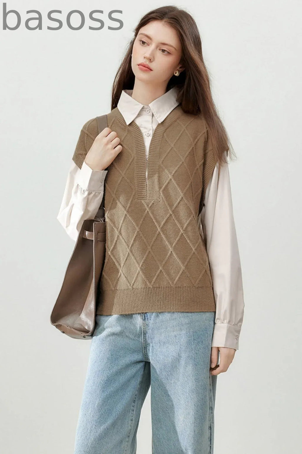 Stitching Fake Two-Piece Vest