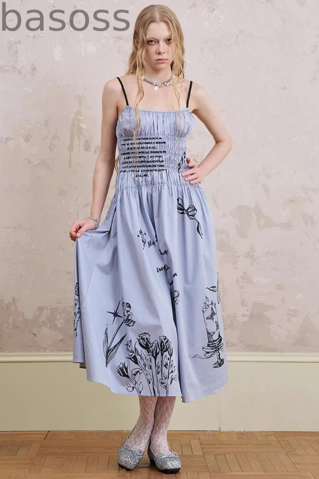 Waist Maxi Dress