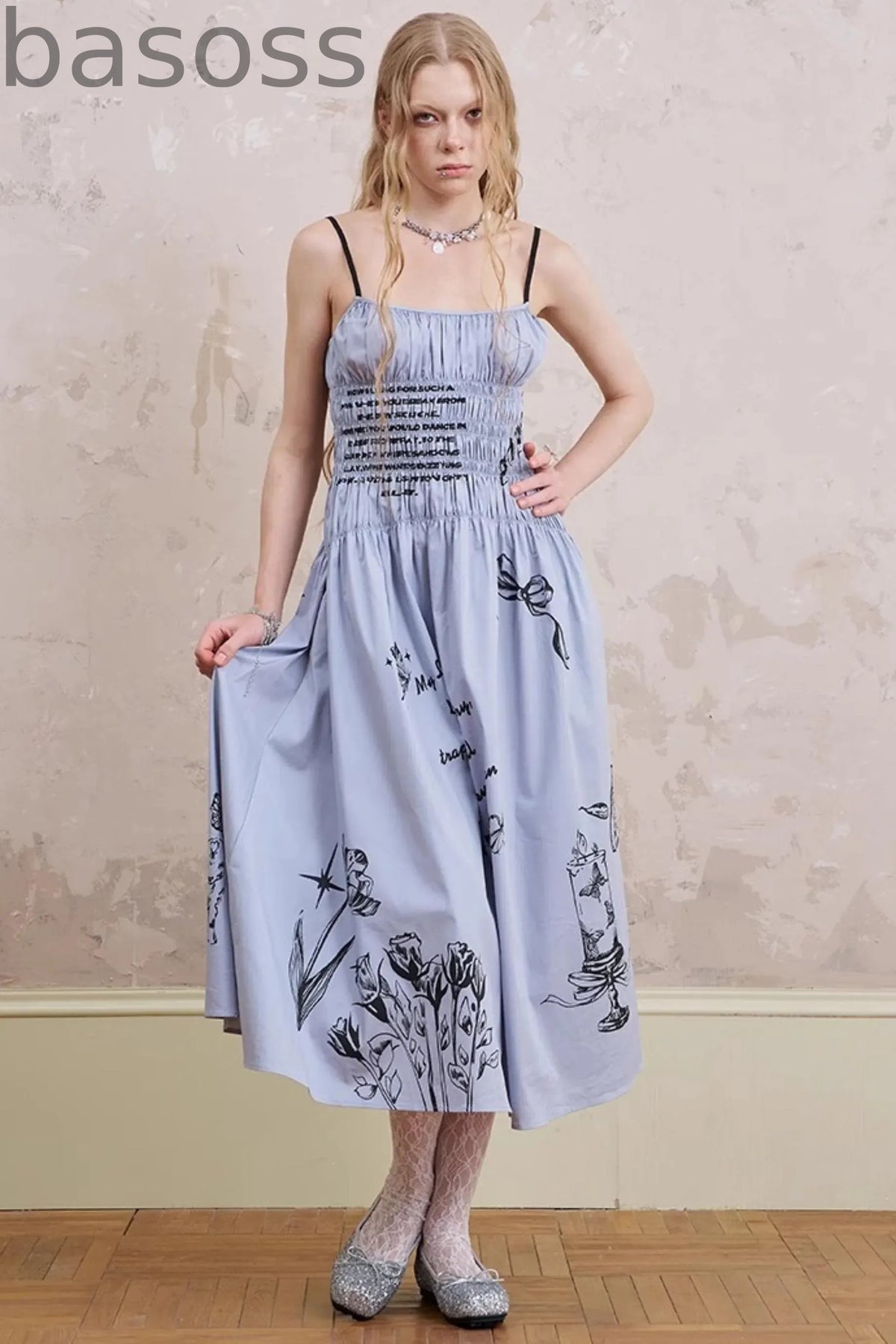 Waist Maxi Dress