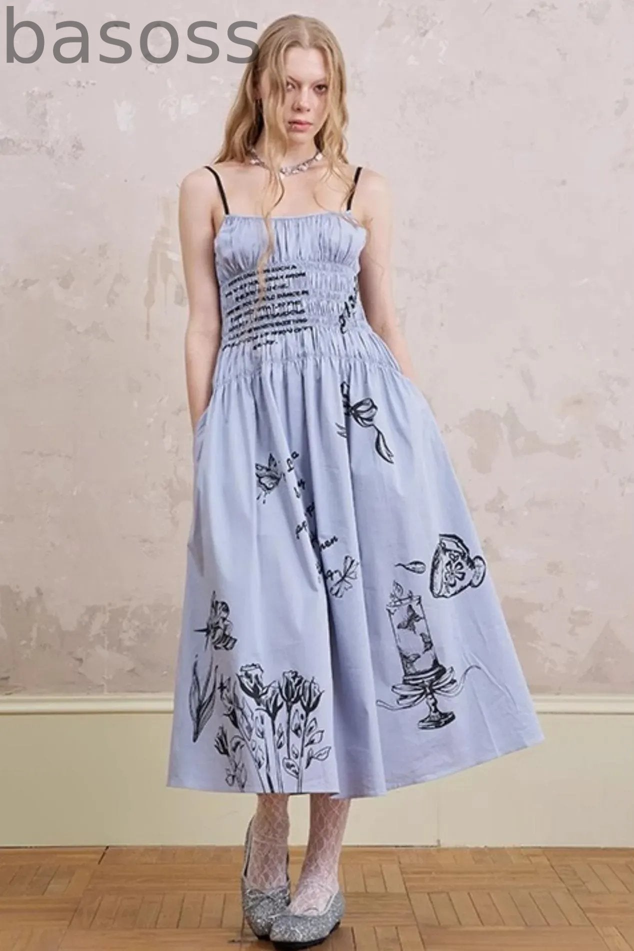 Waist Maxi Dress