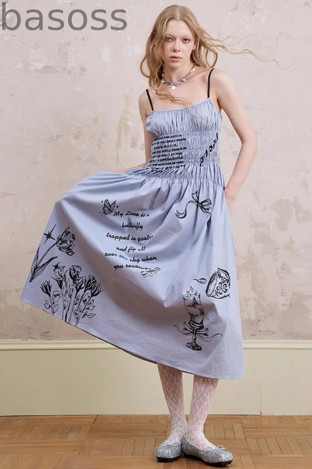 Waist Maxi Dress